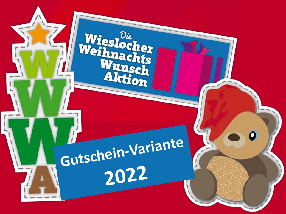 Ankündigung der Wieslocher WeihnachtsWunsch-Aktion 2022 - wieder in der Gutschein-Variante
